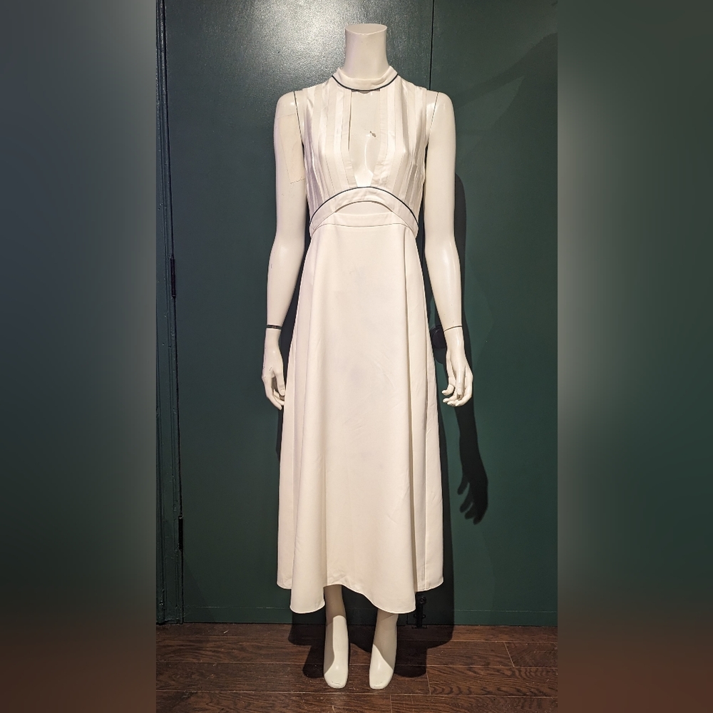 Misha Nonoo White Keyhole Cutout Dress Size 4